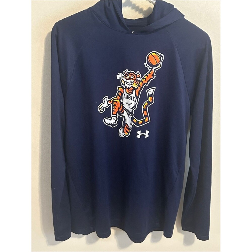 Under Armour Auburn Tigers Dunking Aubie Basketball Hoodie Medium